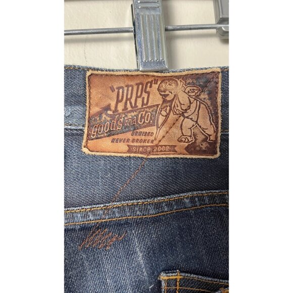 PRPS RAMBLER JAPANESE DENIM STRAIGHT LEG JEANS 33 - Picture 12 of 13